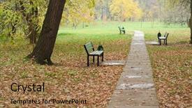  Presentation with jesus empty tomb leaving - Cool new presentation design with elegam - autumn in the park empty backdrop and a  colored foreground