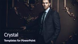  Presentation with apartments - Cool new slides with elegant - imposing well dressed man backdrop and a wine colored foreground