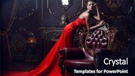  Presentation with luxury fashion - Cool new slides with elegant - magnificent young woman in luxurious backdrop and a black colored foreground