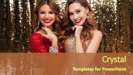  Presentation with sparkly - Audience pleasing theme consisting of elegant - portrait of two lovely pretty backdrop and a red colored foreground