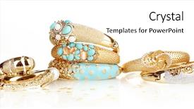  Presentation with black gold - Presentation theme consisting of elegant and fashion golden bracelets background and a white colored foreground