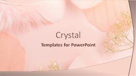  Presentation with elegant flowers - Audience pleasing presentation theme consisting of elegant-background-with-gentle-decorations backdrop and a lemonade colored foreground