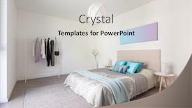  Presentation with nobody - Amazing slide deck having elegant-bedroom-with-white-walls backdrop and a light gray colored foreground