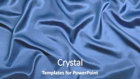  Presentation with abstract blue texture - Slide deck with elegant blue silk or satin background and a ocean colored foreground