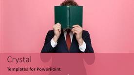  Presentation with navy blue - Amazing presentation having elegant-businessman-in-navy-blue backdrop and a coral colored foreground