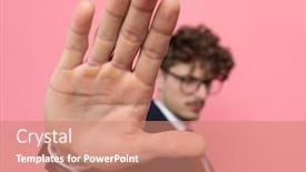  Presentation with navy blue - Audience pleasing presentation theme consisting of elegant-businessman-in-navy-blue backdrop and a coral colored foreground