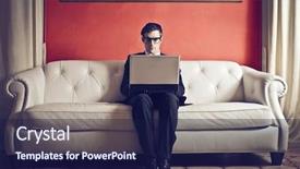  Presentation with elegant green white romantic - PPT layouts enhanced with elegant businessman on a white background and a navy blue colored foreground