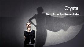  Presentation with brave - Presentation design enhanced with elegant but brave and determined background and a dark gray colored foreground