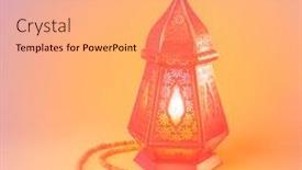  Presentation with islamic design - Cool new presentation theme with elegant-colorful-design backdrop and a coral colored foreground