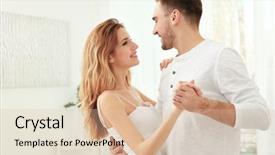  Presentation with dance beautiful couple dancing ballroom - PPT layouts enhanced with elegant dance - cute young couple dancing background and a lemonade colored foreground