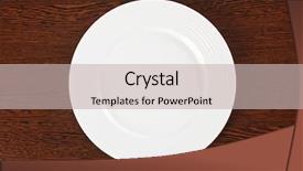  Presentation with dining table - Cool new presentation theme with elegant dining - plate on a wooden table backdrop and a  colored foreground