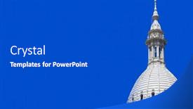  Presentation with capitol - Presentation design featuring elegant-dome-of-michigan-state background and a dark gray colored foreground