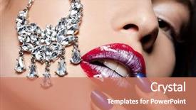  Presentation with jewelry for womens - Slide deck featuring elegant fashionable woman with jewelry background and a  colored foreground