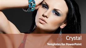  Presentation with jewelry - Audience pleasing slide deck consisting of elegant fashionable woman with jewelry backdrop and a red colored foreground