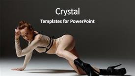  Presentation with elegant - Presentation with elegant female dancing striptease dance background and a  colored foreground