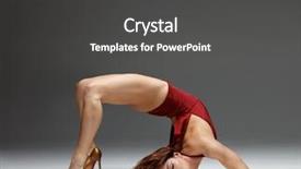  Presentation with female reproductive organ - Audience pleasing presentation consisting of elegant female dancing striptease dance backdrop and a dark gray colored foreground