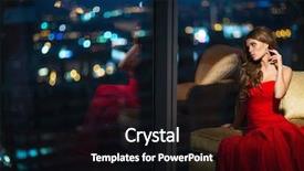  Presentation with beautiful young girl red - Slide deck enhanced with elegant hotels - beautiful young girl background and a black colored foreground