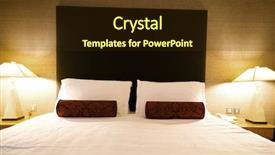  Presentation with room - Theme enhanced with elegant hotels - double bed in the hotel background and a wine colored foreground