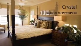  Presentation with adolescent poster - Colorful presentation theme enhanced with elegant hotels - four poster bed backdrop and a gold colored foreground