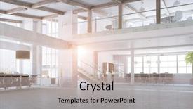  Presentation with elegant - PPT layouts with elegant office interior background and a light gray colored foreground