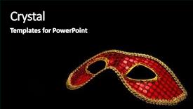  Presentation with holy mass communion a golden - Slides featuring red and golden carnival mask background and a black colored foreground