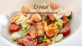  Presentation with salmon grilled fish salmon grilled - Colorful theme enhanced with elegant restaurant plate isolated salat backdrop and a coral colored foreground