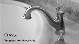  Presentation with tub - Colorful PPT layouts enhanced with elegant roman tub with faucet backdrop and a  colored foreground