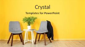  Presentation with room interior design - Slide deck consisting of elegant room interior with comfortable background and a light gray colored foreground