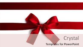  Presentation with satin - Amazing presentation theme having elegant-satin-red-ribbon-bow backdrop and a lemonade colored foreground