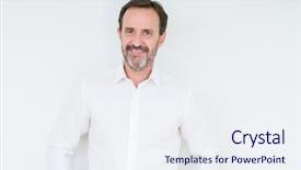  Presentation with simple art elegant - Slide set consisting of elegant senior man over isolated background and a  colored foreground