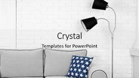  Presentation with living room - Presentation theme consisting of simlpy - beautiful modern living room background and a white colored foreground