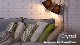  Presentation with living room - Colorful presentation design enhanced with simlpy - beautiful modern living room backdrop and a  colored foreground