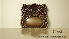  Presentation with victorian - Amazing PPT theme having elegant victorian peep hole on a door backdrop and a coral colored foreground