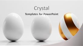  Presentation with modern elegant - Colorful slides enhanced with elegant-white-easter-eggs-one backdrop and a white colored foreground