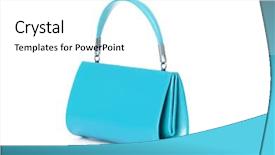  Presentation with bag - Audience pleasing slides consisting of elegant woman bag on white backdrop and a white colored foreground