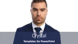  Presentation with navy blue - Slides with elegant-young-businessman-in-navy background and a ocean colored foreground