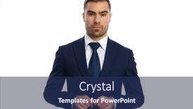  Presentation with navy blue - Slide deck consisting of elegant-young-man-in-navy background and a navy blue colored foreground