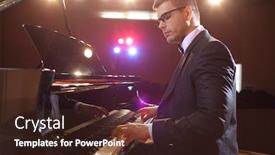  Presentation with young children playing multicultural - Theme featuring elegant-young-man-playing background and a wine colored foreground