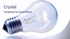  Presentation with bulb - Theme enhanced with elektricity bulbs - light bulb background and a sky blue colored foreground