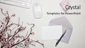  Presentation with congratulation - Audience pleasing presentation design consisting of element for romantic greeting card backdrop and a light gray colored foreground