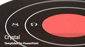  Presentation with element - Beautiful PPT theme featuring element from the firing range backdrop and a  colored foreground