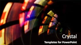  Presentation with tv show studio camera - Amazing PPT theme having macro shot of front element of a camera lens with beautiful color lights reflections backdrop and a black colored foreground