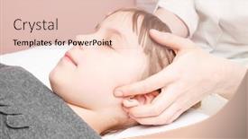  Presentation with chiropractic - Slide deck featuring elementary-age-girl-receiving-osteopathic background and a lemonade colored foreground
