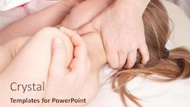  Presentation with chiropractic - Beautiful PPT layouts featuring elementary-age-girl-receiving-osteopathic backdrop and a lemonade colored foreground