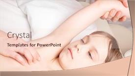  Presentation with chiropractic - Slide deck with elementary-age-girl-receiving-osteopathic background and a lemonade colored foreground