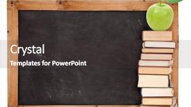  Presentation with back school - Theme enhanced with elementary education - back to school concept background and a  colored foreground