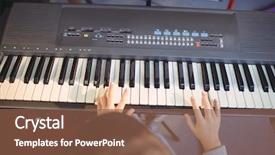  Presentation with human body - Cool new presentation theme with elementary human body - cropped image of girl playing backdrop and a tawny brown colored foreground