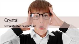  Presentation with cute - Cool new presentation theme with elementary human body - cute schoolboy wearing spectacles backdrop and a soft green colored foreground