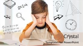  Presentation with homework - Audience pleasing PPT layouts consisting of elementary mathematics - education childhood people homework backdrop and a coral colored foreground