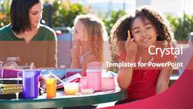  Presentation with elementary - PPT theme enhanced with guy helping a senior man background and a light gray colored foreground